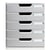 Module de classement Modulo Office 5 tiroirs fermés - Granit - Exacompta