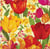 Lot de 4 serviettes en papier découpage collage 33 cm FLEUR TULIPE JONQUILLE F 350