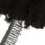 Planchette 25m Frange déco non lavable Noir 32mm