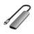 Satechi Hub USB-C Slim Multiport 6-in-1 4K Power Delivery 100W Gris