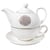 Théière égoïste en porcelaine fleur de vie
