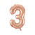 Ballon Géant Chiffre 3 Rose Gold (86 cm)