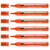 Lot de 6 marqueurs permanents - EDDING - Pointe ronde 1,5-3 mm - Orange - 2000C