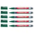 Lot de 5 marqueurs pour tableaux blancs - EDDING - 361 - Vert - Pointe 1 mm
