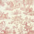 Tissu Toile de Jouy Rouge en 280 cm de largeur