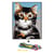 Kit canevas 18 x 14 cm Margot Canevas modèle chat