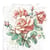 4 serviettes en papier découpage collage 33 cm ROSE ROSIER FLSS 113