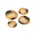 Lot de 3 boutons costume beige antilope