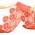 Bobine 13,7m guipure fleurs 45mm Orange