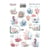 Planche de stickers couleur embelissement Fabrika Decoru SEA LIFE 2 295