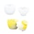Moule en silicone 3,4 cm x 4,1 cm x 9,8 cm - Oeuf en 2 parties