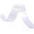Bobine 40m ruban satin double face fabriqué en France blanc
