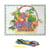 Kit complet canevas 15 x 20 cm motif panier de fruits