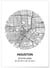 Affiche Carte Houston | A3 : 29,7x42cm