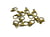 10 Fermoirs mousqueton 12*7mm couleur bronze