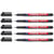 Lot de 5 Feutres Permanents EDDING 142M Noir Pointe Moyenne 1 mm