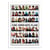 Affiche 50x70 cm - Iconic Horror movies Villains - Olivier Bourdereau