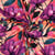 Tissu Jersey Viscose digital Malika reine des fleurs sur fond Rose saumon
