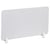 Séparateur de Bureau Blanc Cassé en PET Acoustique Recouvert de Tissu 120 x 50 cm avec Pinces de Fixation