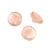 Lot de 3 boutons coeur plastique rose layette 11mm