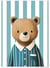 Affiche Ours en pyjama | A3 : 29,7x42cm