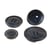 Bouton 4 trous imitation corne Bleu Marine