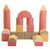 Forteresse en mousse rose pastel