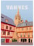 Affiche ville Vannes | A3 : 29,7x42cm