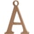 Lettre, Å, H : 15,5 cm, ép. 2 cm, 1 pièce