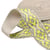 Bobine 14,5m sangle ethnique 38mm jaune citron