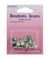 Boutons jeans couleur nickelé X 6 - Distrifil Nk Gris