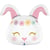 Ballon Aluminium Hélium Géant - Lapin Hippie 59 cm