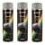 Lot de 3 sprays de peinture - Apprêt - Gris - Motip