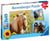 Puzzles 3x49 p Adorables poneys - Ravensburger - Bleu