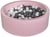 Piscine à balles Aire de jeu + 300 balles rose blanc,gris - Velinda