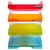 Set de 4 corbeilles-à-courrier Combo Midi transparent Linicolor - Couleurs assorties - Exacompta