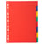 Intercalaires carte marbrée 220g 8 positions - A4 - Assorties vives - x 25 - Exacompta