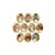 10 cabochons ovale en verre assorties 18 x 25 mm NOEL A