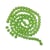 Fil de 95 perles ronde de verre transparent mat givré 8 mm fabrication bijoux VERT
