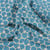 Tissu Coton imprimé Arty Riad sur fond Bleu pétrole