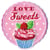 Ecusson thermocollant Love Sweets 5x5cm