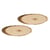 Set 2 rondelles 17 à 21 cm - bois - Artemio