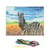 Kit complet canevas 15 x 20 cm motif zèbre savane