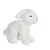 Peluche - Peluche Lapin flammé douceur blanc - 25 cm
