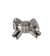Bouton mini noeud 15mm gris foncé
