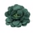Broche fleur 8,5cm vert