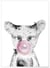 Affiche 'Bulle d'Ours Rose' | A3 : 29,7x42cm