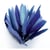 Graine Créative - Plumes d'indien pour activités enfant Camaieu bleu 15cm