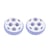 20 BOUTONS Acrylique BLEU rond - Ballon de foot - diamètre 10 mm 2 trous - creation couture diy