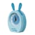 Avizar Réveil Analogique pour Enfant Design Oreilles de Lapin Modèle Nice Time Bleu